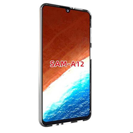 Galaxy A12 Uyumlu Zore Süper Silikon Kapak-Renksiz
