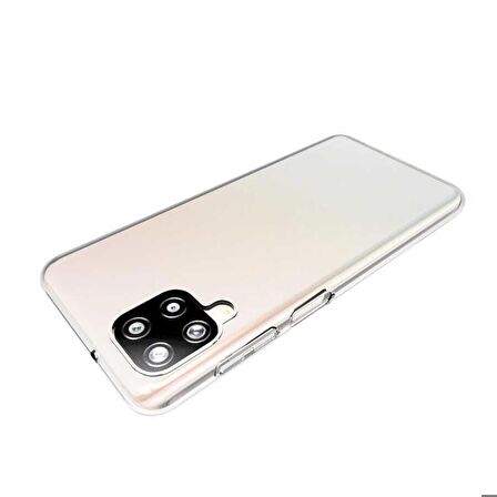 Galaxy M12 Uyumlu Zore Süper Silikon Kapak-Renksiz