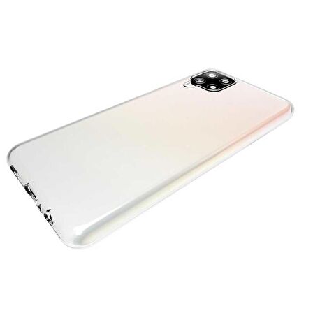 Galaxy M12 Uyumlu Zore Süper Silikon Kapak-Renksiz