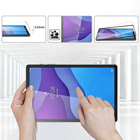 Lenovo M10 TB-X306F Gen.2 Uyumlu ​EFFX Tablet Temperli Cam Ekran Koruyucu-Renksiz