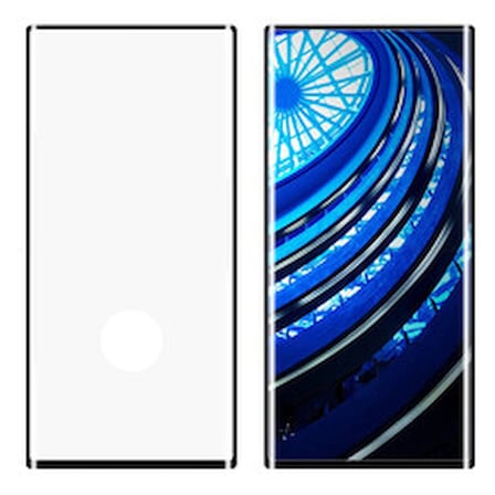 Lexroo Galaxy Note 10 Kavisli Full Yapışkanlı Cam Ekran Koruyucu - Siyah