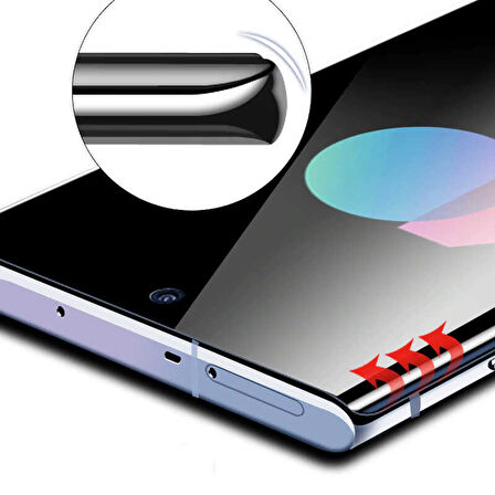 Galaxy Note 10 Plus Uyumlu Zore Kavisli Full Yapışkanlı Cam Ekran Koruyucu