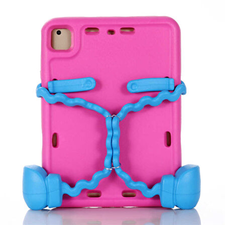 iPad 9.7 2018 (6.Nesil) ​EFFX Eva Boxer Tablet Silikon - Pembe Koyu