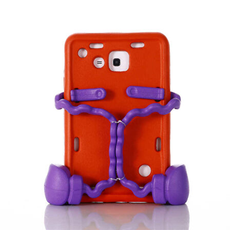 Galaxy Tab 3 Lite 7.0 T110 ​EFFX Eva Boxer Tablet Silikon - Kırmızı