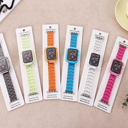 Watch 44mm Uyumlu KRD-33 Zore Kordon-Sarı