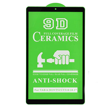 Galaxy Tab A 10.1 (2019) T510 Uyumlu ​ARTH Tablet Seramik Ekran Koruyucu-Siyah