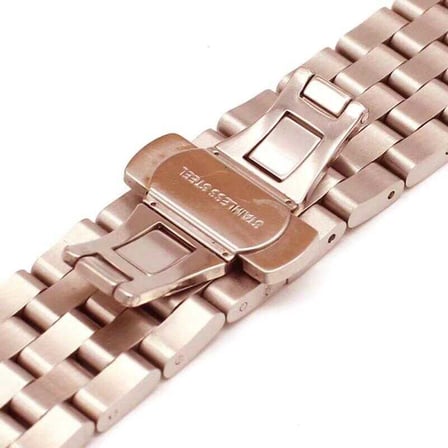 Gear S3 (22mm) Uyumlu KRD-20 Metal NRTK Kordon-Gold