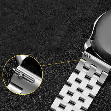 Galaxy Watch 42mm (20mm) Uyumlu KRD-20 Metal Zore Kordon-Gold