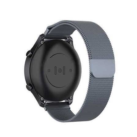 Gear S3 (22mm) Uyumlu KRD-12 Metal MKST Kordon-Gri
