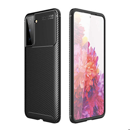 Galaxy S21 Plus Uyumlu Zore Negro Silikon Kapak-Siyah