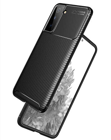 Galaxy S21 Plus Uyumlu Zore Negro Silikon Kapak-Siyah