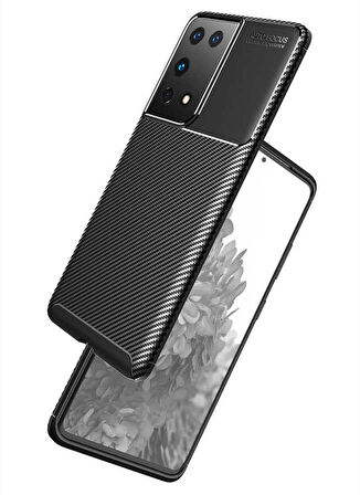 Galaxy S21 Ultra Uyumlu Zore Negro Silikon Kapak-Siyah