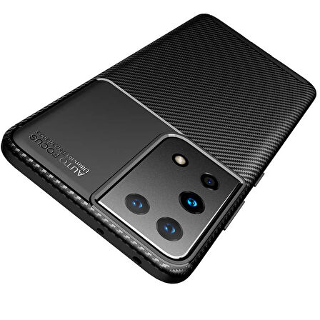 Galaxy S21 Ultra Uyumlu Zore Negro Silikon Kapak-Siyah
