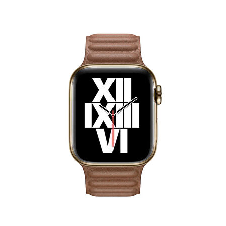 ​​​Watch 38mm Uyumlu KRD-34 Deri Zore Kordon-Kahverengi