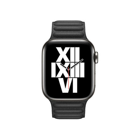 ​​​Watch 38mm Uyumlu KRD-34 Deri Zore Kordon-Siyah