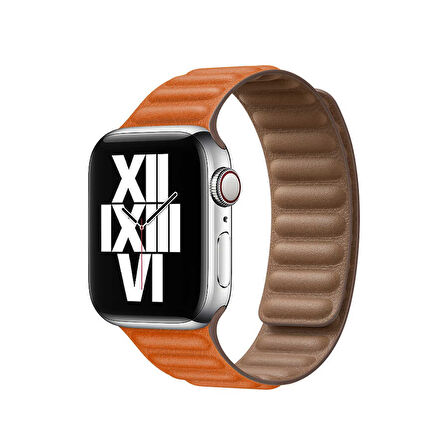 ​​​Watch 38mm Uyumlu KRD-34 Deri Zore Kordon-Siyah