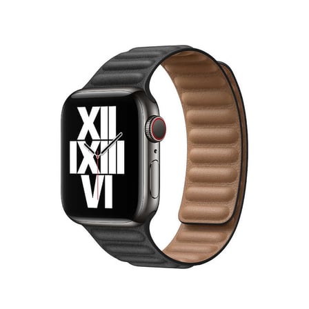 ​​​Watch Ultra 49mm Kordon Uyumlu KRD-34 Deri Strap Kayış NRTK- Koyu Yeşil