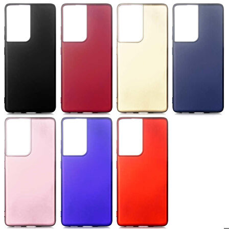 Galaxy S21 Ultra Uyumlu Zore Premier Silikon Kapak-Kırmızı