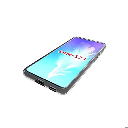 Galaxy S21 Uyumlu Zore Süper Silikon Kapak-Renksiz