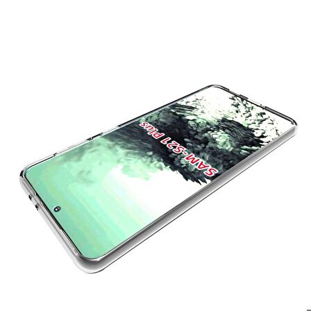 Galaxy S21 Plus Uyumlu Zore Süper Silikon Kapak-Renksiz