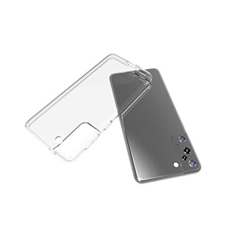 Galaxy S21 Plus Uyumlu Zore Süper Silikon Kapak-Renksiz