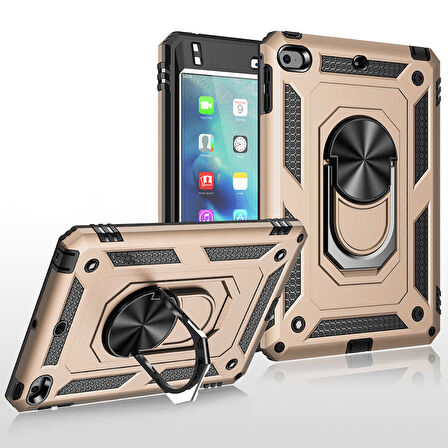 iPad Mini 4. Nesil  - Uyumlu Uyumlu ​İNC Tablet Vega Kapak-Kırmızı
