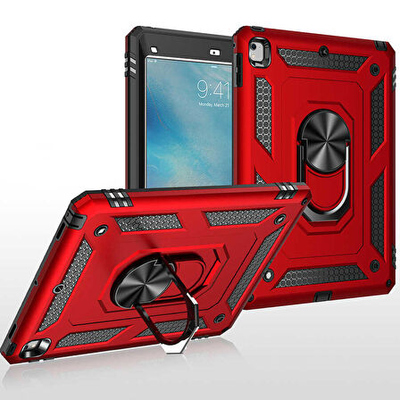 iPad 9.7 2018 (6.Nesil) - Uyumlu Uyumlu ​JOEC Tablet Vega Kapak-Mavi