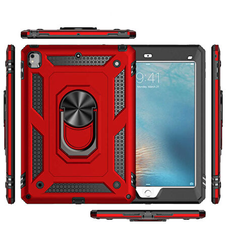 iPad 9.7 2018 (6.Nesil) - Uyumlu Uyumlu ​JOEC Tablet Vega Kapak-Mavi