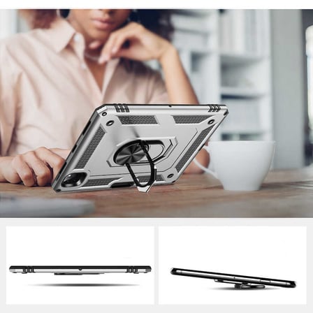iPad Pro 3. nesil 11 inç - Uyumlu Uyumlu ​İNC Tablet Vega Kapak-Kırmızı
