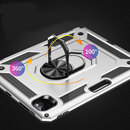 iPad Pro 11 2021 (3.Nesil) - Uyumlu Uyumlu ​FRMS Tablet Vega Kapak-Mavi