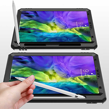 iPad Pro 11 2020 (2.Nesil) - Uyumlu Uyumlu ​İNC Tablet Vega Kapak-Mavi