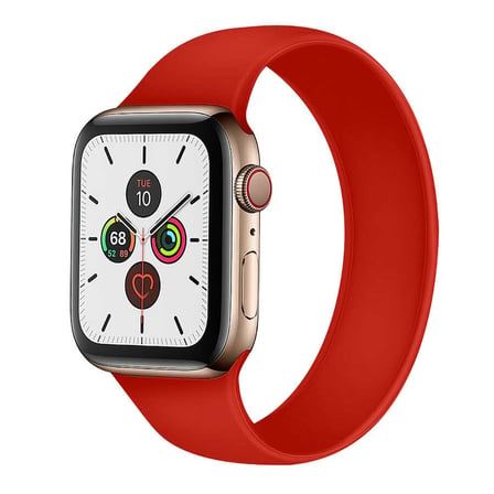 Watch 44mm Uyumlu KRD-31 Solo Loop Large MKST Kordon-Beyaz