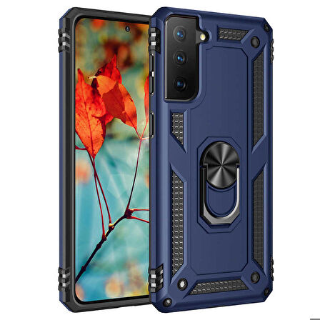 Galaxy S21 Uyumlu Zore Vega Kapak-Mavi