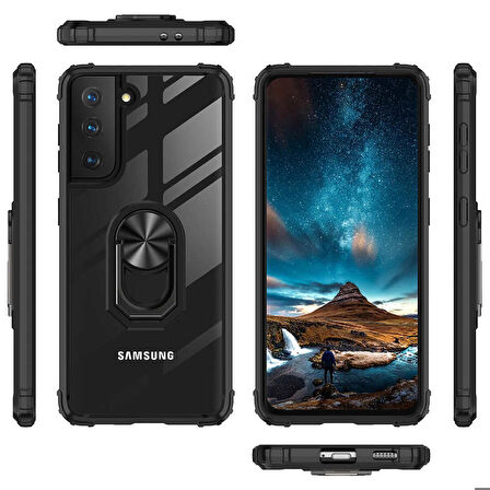 Galaxy S21 Plus Uyumlu Zore Mola Kapak-Siyah
