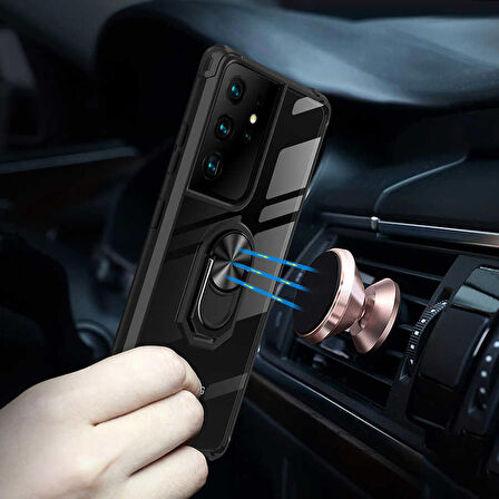 Galaxy S21 Ultra Uyumlu Zore Mola Kapak-Kırmızı