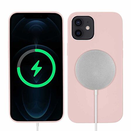 Apple iPhone 12 Mini Kılıf Zore Silksafe Wireless Kapak