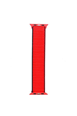 Apple Watch 40mm Uyumlu Krd-03 Hasır Kordon-67-tricolor Red