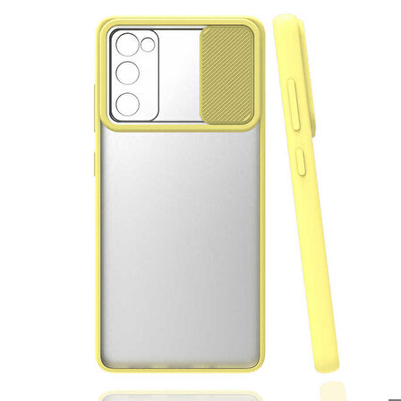 Galaxy S20 FE Uyumlu Zore Lensi Kapak-Sarı