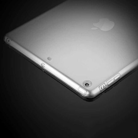 iPad 9.7 2017 (5.Nesil) - Uyumlu Uyumlu ​İNC Tablet Süper Silikon Kapak-Renksiz