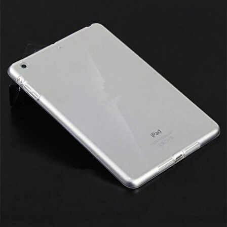 iPad 9.7 2017 (5.Nesil) - Uyumlu Uyumlu ​İNC Tablet Süper Silikon Kapak-Renksiz