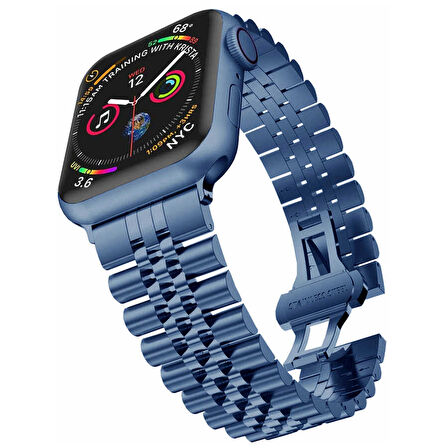Watch 42mm Uyumlu KRD-36 Metal Zore Kordon-Gümüş-Gold