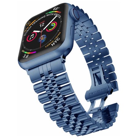 Watch 42mm Uyumlu KRD-36 Metal Zore Kordon-Siyah-Rose Gold