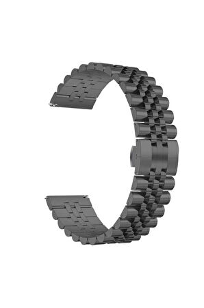 Huawei Watch Gt 3 42mm Uyumlu Krd-36 Metal Kordon Siyah