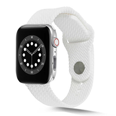 Watch 42mm KRD-37 Uyumlu Zore Kordon-Beyaz