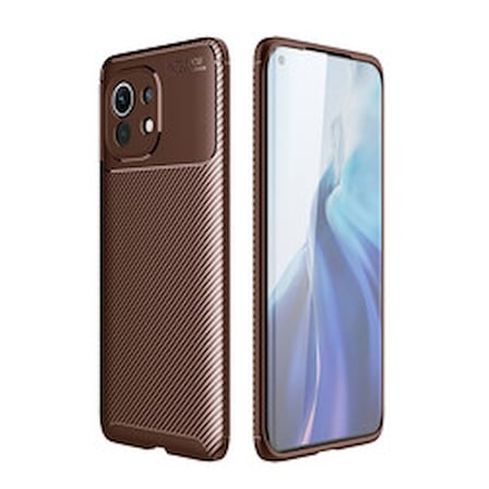 Lexroo Xiaomi Mi 11 Negro Silikon Kılıf - Kahverengi