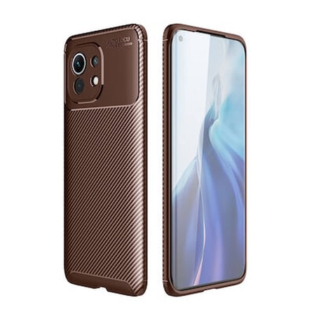 Lexroo Xiaomi Mi 11 Negro Silikon Kılıf - Kahverengi