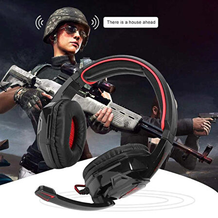 ​FRMS TC-1000 Oyuncu Kulaklığı 3.5mm-Siyah-Kırmızı