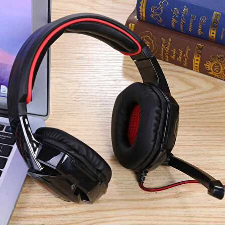 ​MKST TC-1000 Oyuncu Kulaklığı 3.5mm-Siyah-Kırmızı