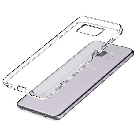 Galaxy S8 Uyumlu Zore Süper Silikon Kapak-Renksiz