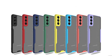 Galaxy S21 Uyumlu Zore Parfe Kapak-Sarı